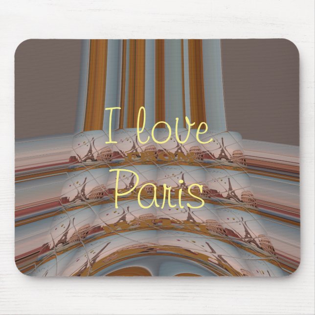Mousepad J'aime Paris (I Love Paris) (Frente)