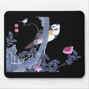 Mousepad Jakuchu, "Papagaio no Ramal de um Rosa de Flor"