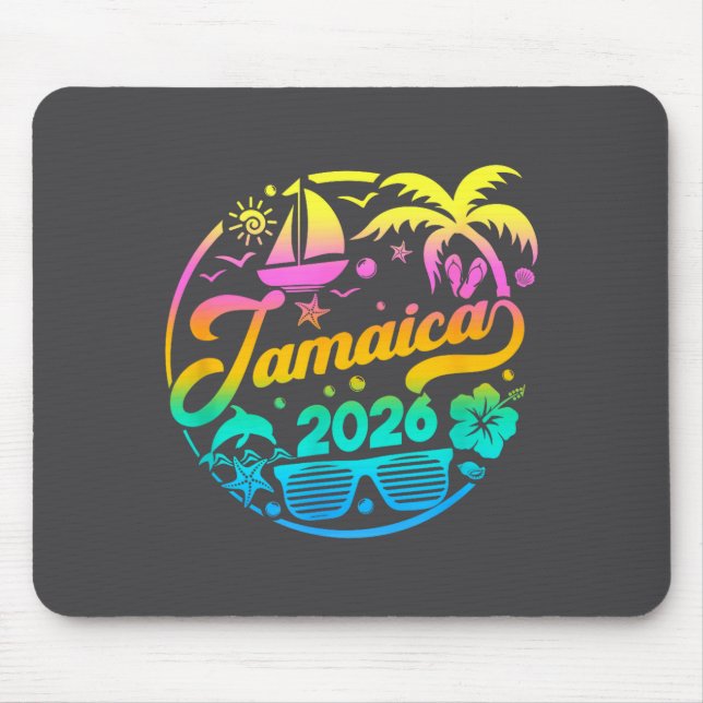 Mousepad Jamaica 2026 Family Vacation Beach Matching Group  (Frente)