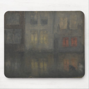Mousepad James McNeill Whistler - Noturne - Preto e Vermelh