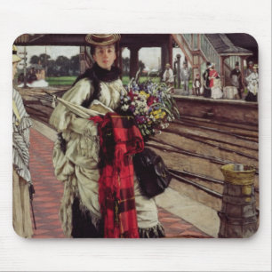 Mousepad James Tissot que esperam na estação