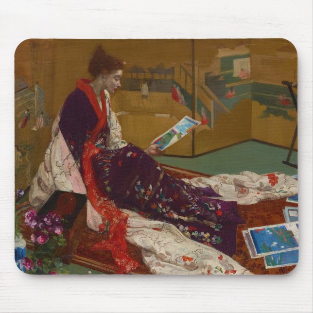 Mousepad James Whistler - Caprice in Purple e Dourado (Frente)