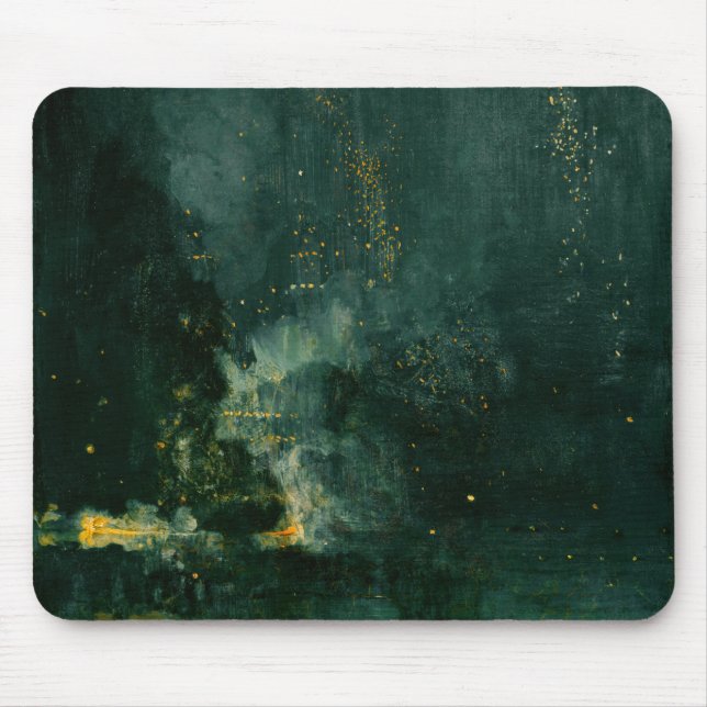 Mousepad James Whistler - Noite em preto e Dourado (Frente)