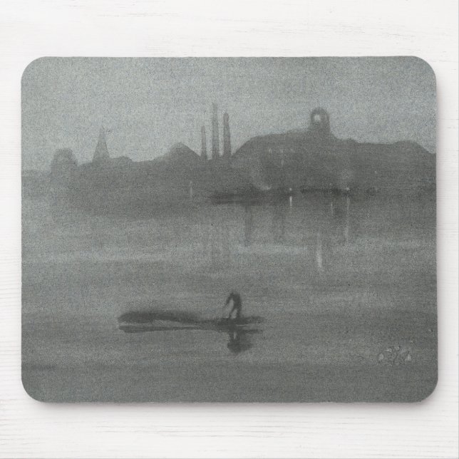 Mousepad James Whistler - Noturne: O Tâmisa em Battersea (Frente)
