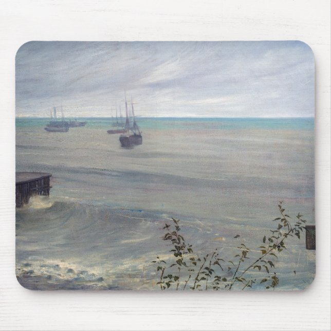 Mousepad James Whistler - Sinfonia em Cinzas e Verde (Frente)