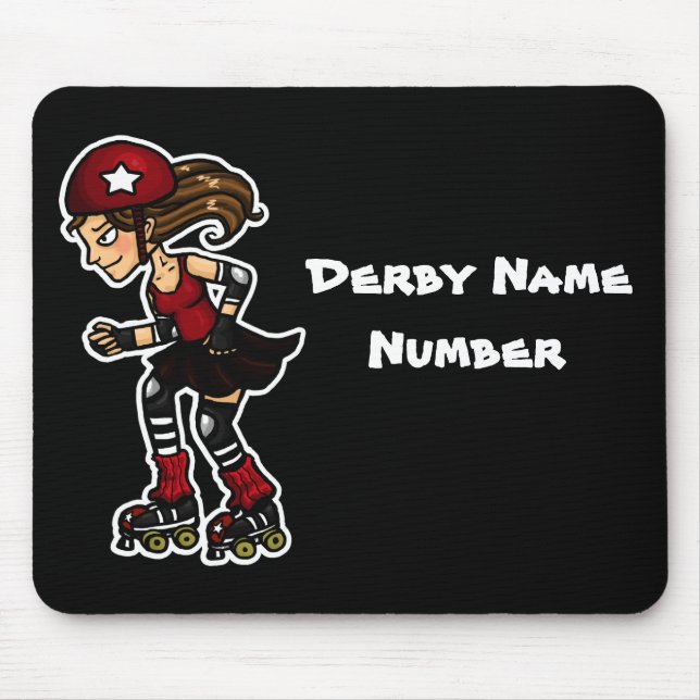 Mousepad Jammer de Derby do rolo Customisable (Frente)