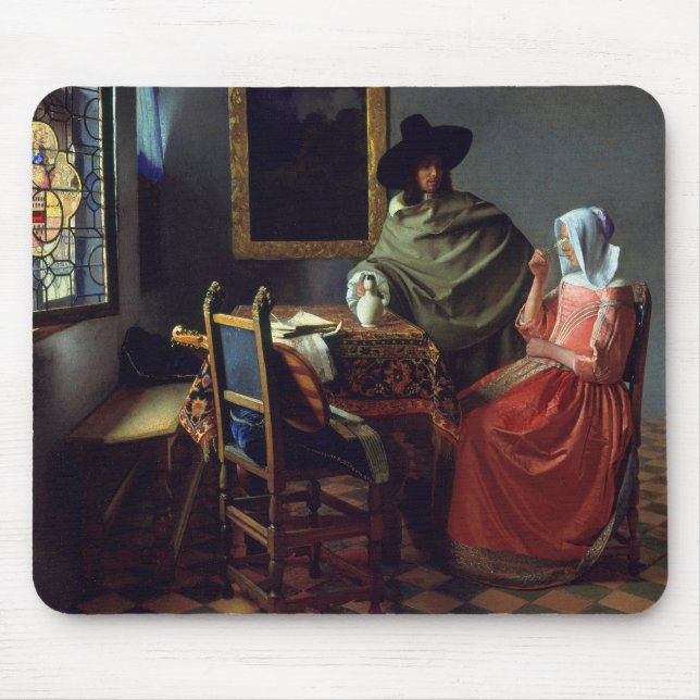 Mousepad Jan Vermeer - O Vidro do Vinho (Frente)