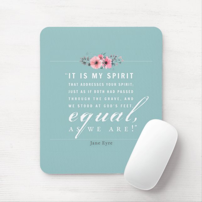 Mousepad Jane Eyre - Como Estamos - Teal (Com mouse)