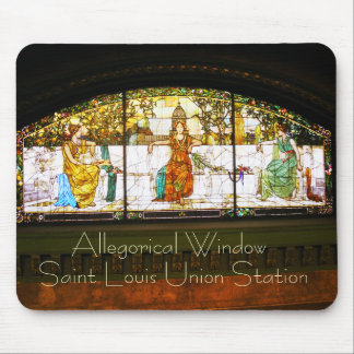Mousepad Janela alegórica - estação da união de St Louis