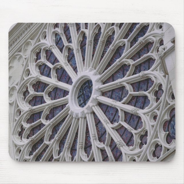 Mousepad Janela cor-de-rosa da fachada ocidental, c.1270 (Frente)