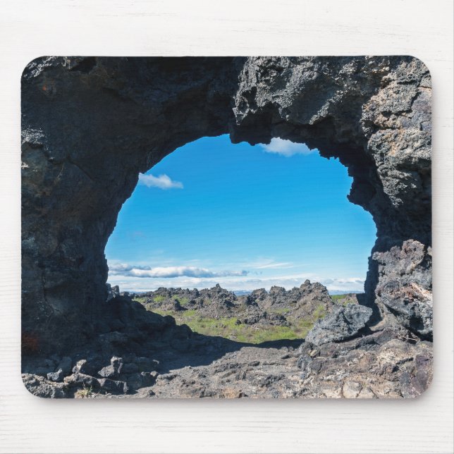 Mousepad Janela de lava em Dimmuborgir, região de Myvatn -  (Frente)