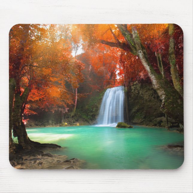 Mousepad Jangle a paisagem | Kanchanaburi, Tailândia (Frente)