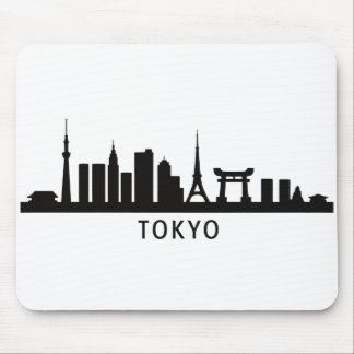 Mousepad Japan Cityscape Travel | Tokyo Skyline Silhouette
