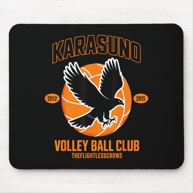Mousepad Japanese Anime Volleyball Club Karasunooo High  (Frente)