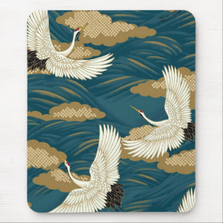 Mousepad Japanese Cranes