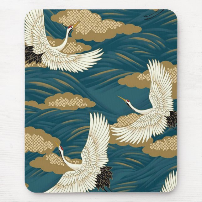 Mousepad Japanese Cranes (Frente)