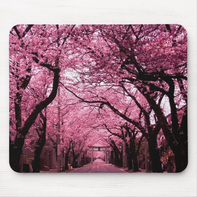 Mousepad Japanese Sakura Spring Mouse Mat (Frente)