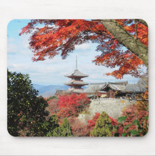 Mousepad Japão, Quioto. Templo Kiyomizu em cores de outono
