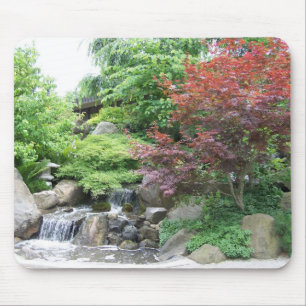 Mousepad japonês da cachoeira do jardim