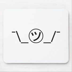 Mousepad Japonês Kaomoji do ¯ do Emoticon da encolho de