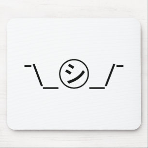 Mousepad Japonês Kaomoji do ¯ do Emoticon da encolho de