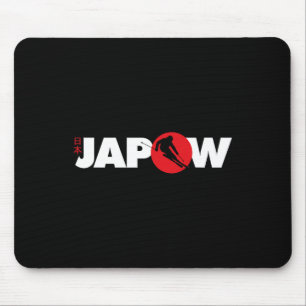Mousepad Japonês Ski Shirt Japow Powder Ski Flag Japonês