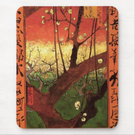 Mousepad Japonismo: Flor de Plum Tree por Vincent van Gogh