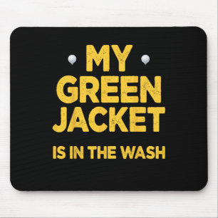 Mousepad Jaqueta Verde na Lavagem Mestre Golfe Golfista Jog
