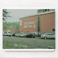 Jarda urbana da sucata em Byker Newcastle
