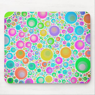 Mousepad Jardim abstrato cor-de-rosa