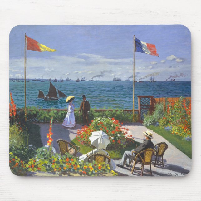 Mousepad Jardim Ao Santo, Pintura De Claude Monet (Frente)
