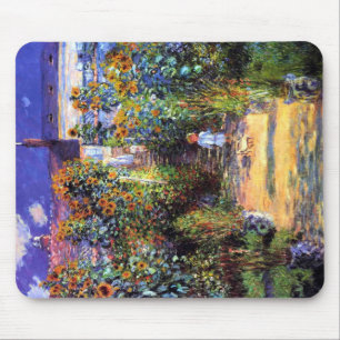 Mousepad Jardim Claude Monet Verão Flores de Girassol