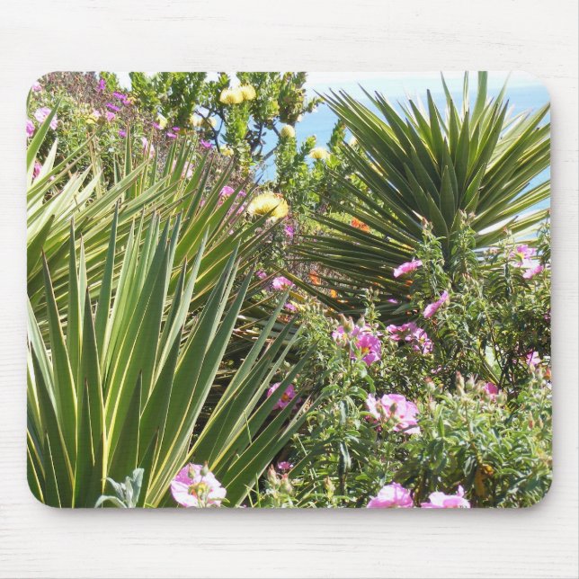 Mousepad Jardim com variedade de plantas e de flores (Frente)