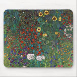 Mousepad Jardim da fazenda de Gustavo Klimt com girassóis<br><div class="desc">Gustavo Klimt</div>