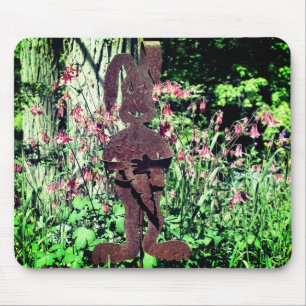 Mousepad Jardim da Flor do Coelho Rusty
