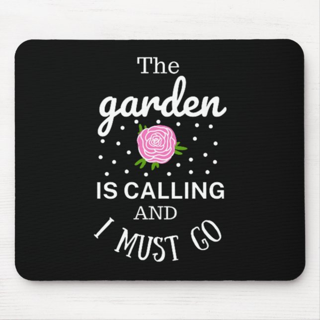 Mousepad Jardim das Flores da primavera (Frente)