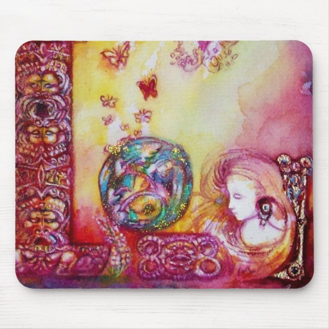 MOUSEPAD JARDIM DAS SOMBRAS PERDIDAS - FAERY E BOTTERFLIOS (Frente)