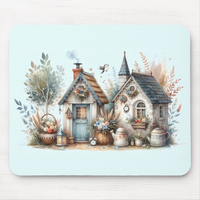 Mousepad Jardim de algodão (Frente)