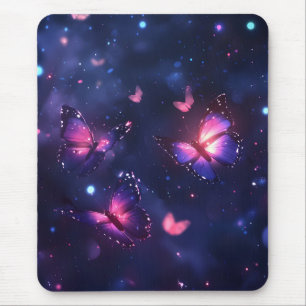 Mousepad Jardim de Borboletas Noturnas Celestiais