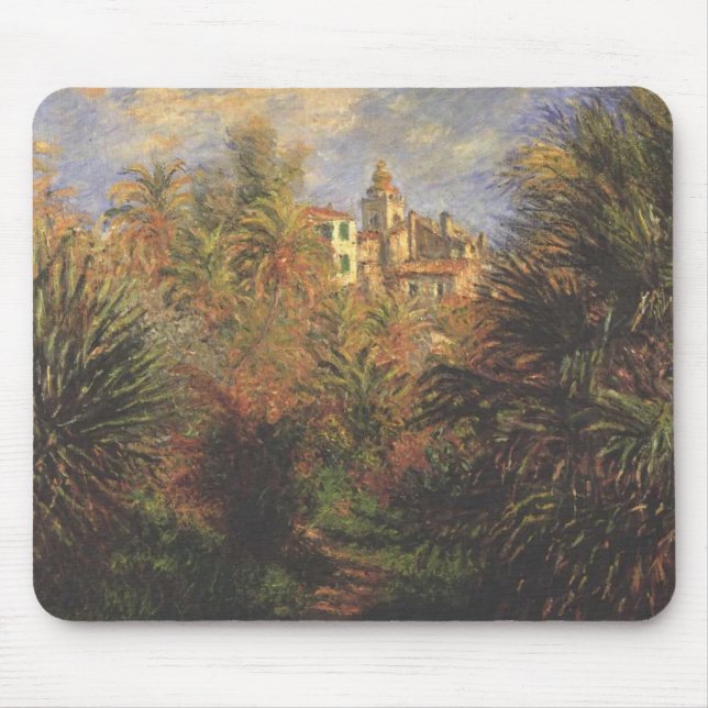 Mousepad Jardim de Bordighera - Claude Monet - c1900 (Frente)