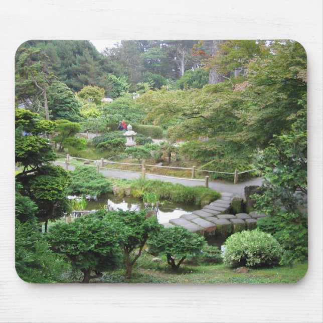 Mousepad Jardim de chá japonês (Frente)