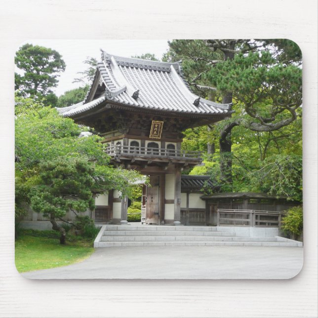 Mousepad Jardim de chá japonês em São Francisco (Frente)