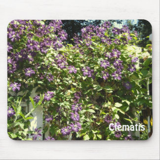 Mousepad Jardim de Clematite Roxa