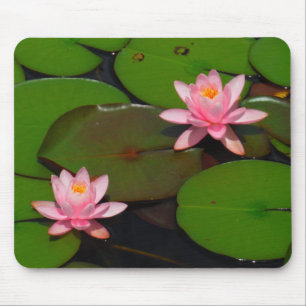 Mousepad Jardim de flores de lírios, de lágrimas, de lótus