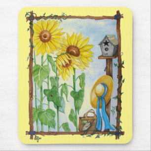 Mousepad Jardim de girassol