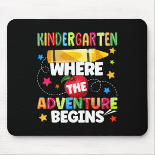 Mousepad Jardim de Infância Onde a Aventura Começa De Volta