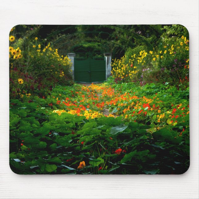Mousepad Jardim de Monet, Giverny, França no outono (Frente)