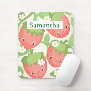 Mousepad Jardim de Morango Fofo