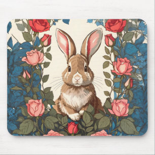 Mousepad Jardim de Rosa de Bunny Brown