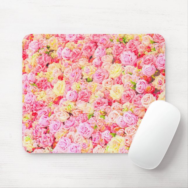 Mousepad Jardim de rosas (Com mouse)
